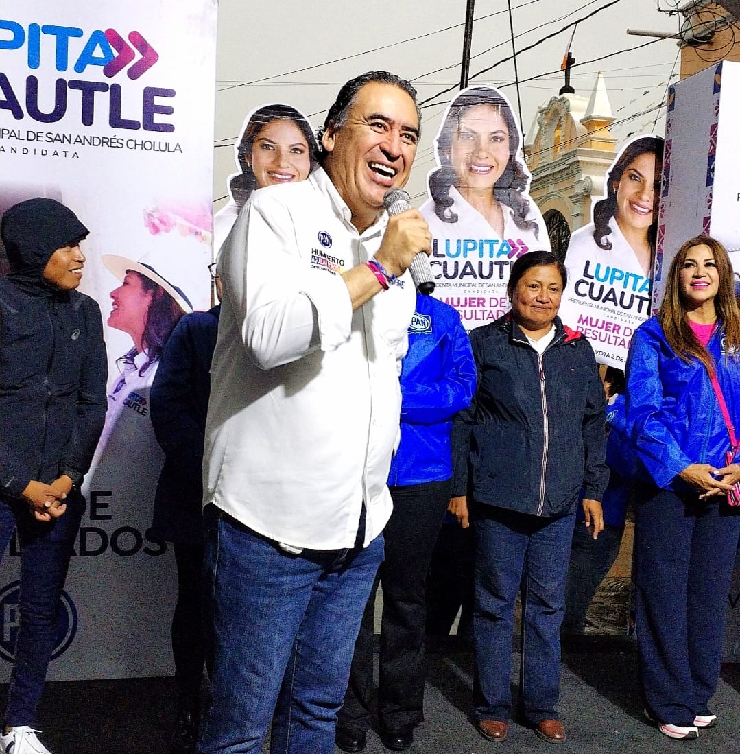 Respalda Humberto Aguilar a Lupita Cuautle en Cierre de campaña en Tlaxcalancingo