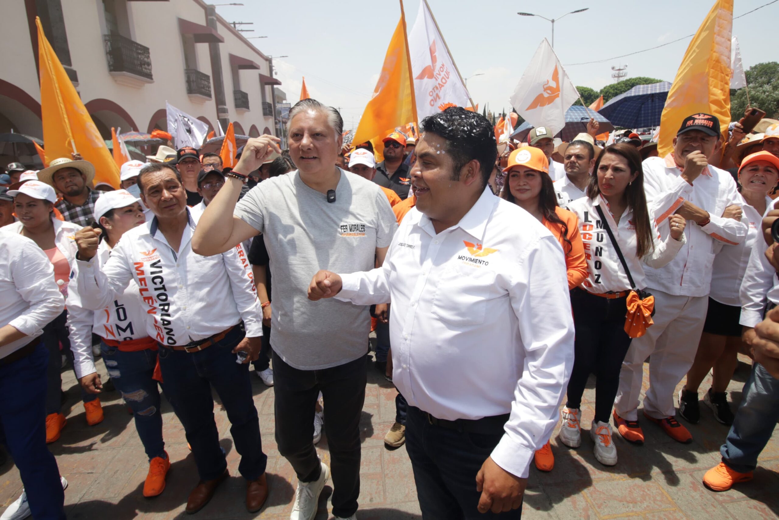Fernando Morales cierra campaña con más de 10 mil huejotzingas