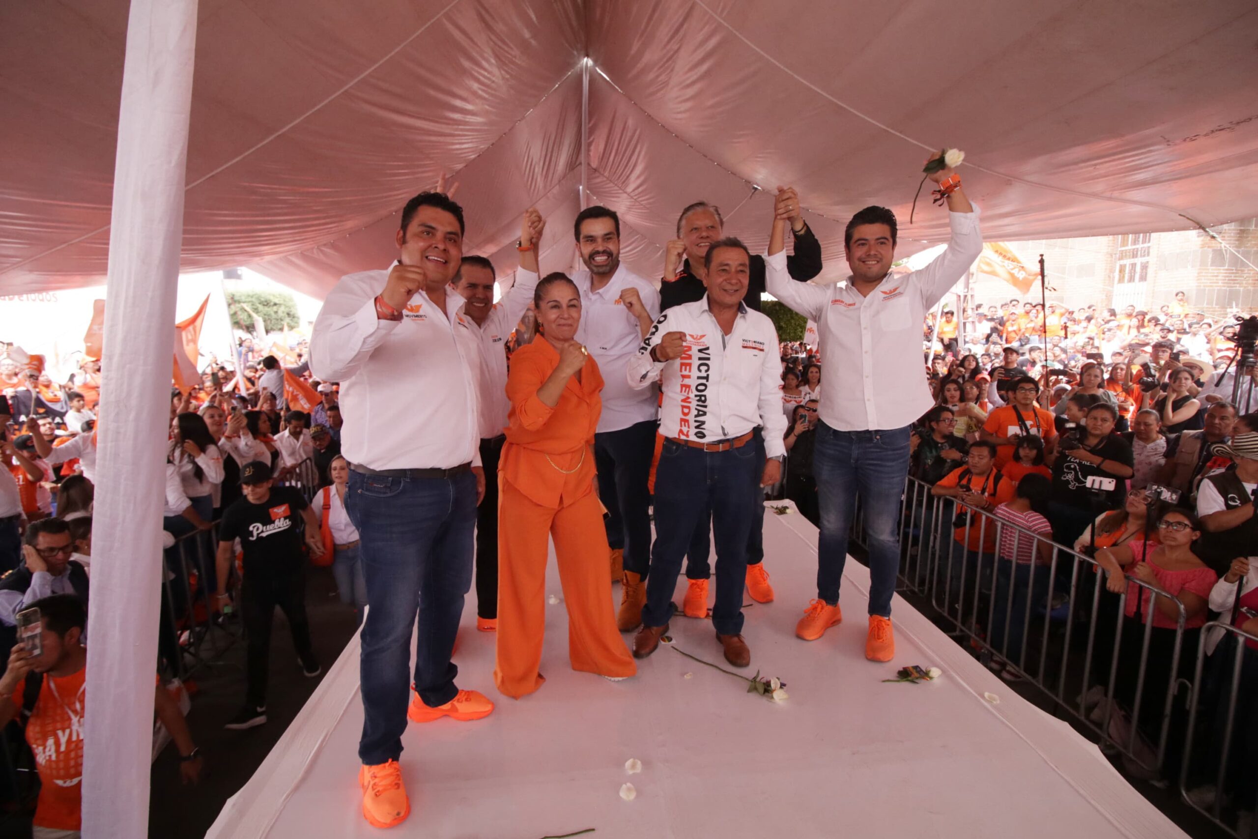 Fernando Morales y Jorge Máynez cierran campaña en San Martín Texmelucan con 20 mil poblanos