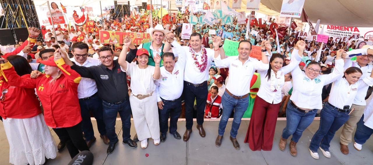 Rotundo respaldo de la mixteca para Sheinbaum y Armenta