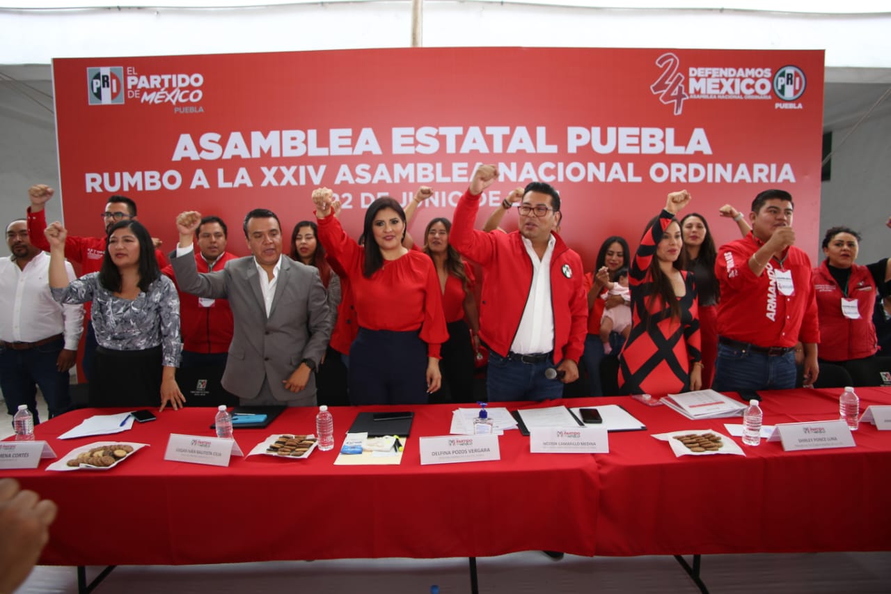 Elige PRI a 54 delegados representantes de Puebla en la 24 Asamblea Nacional