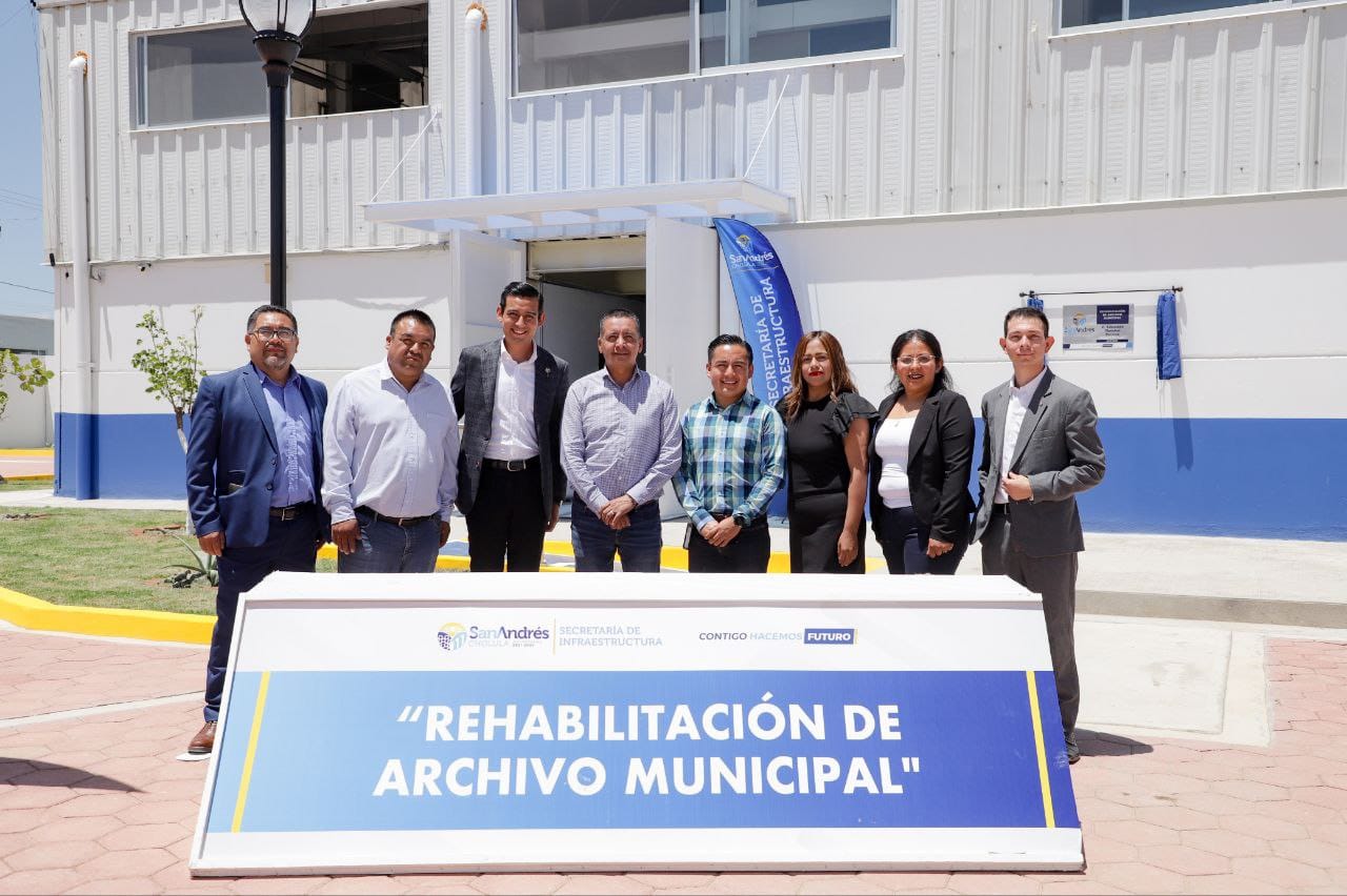 Inaugura Edmundo Tlatehui rehabilitación del edificio de archivo municipal