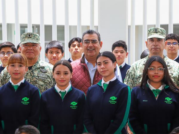 Inaugura Sergio Salomón CONALEP plantel Oriental; estudiantes contribuirán al desarrollo de sus comunidades