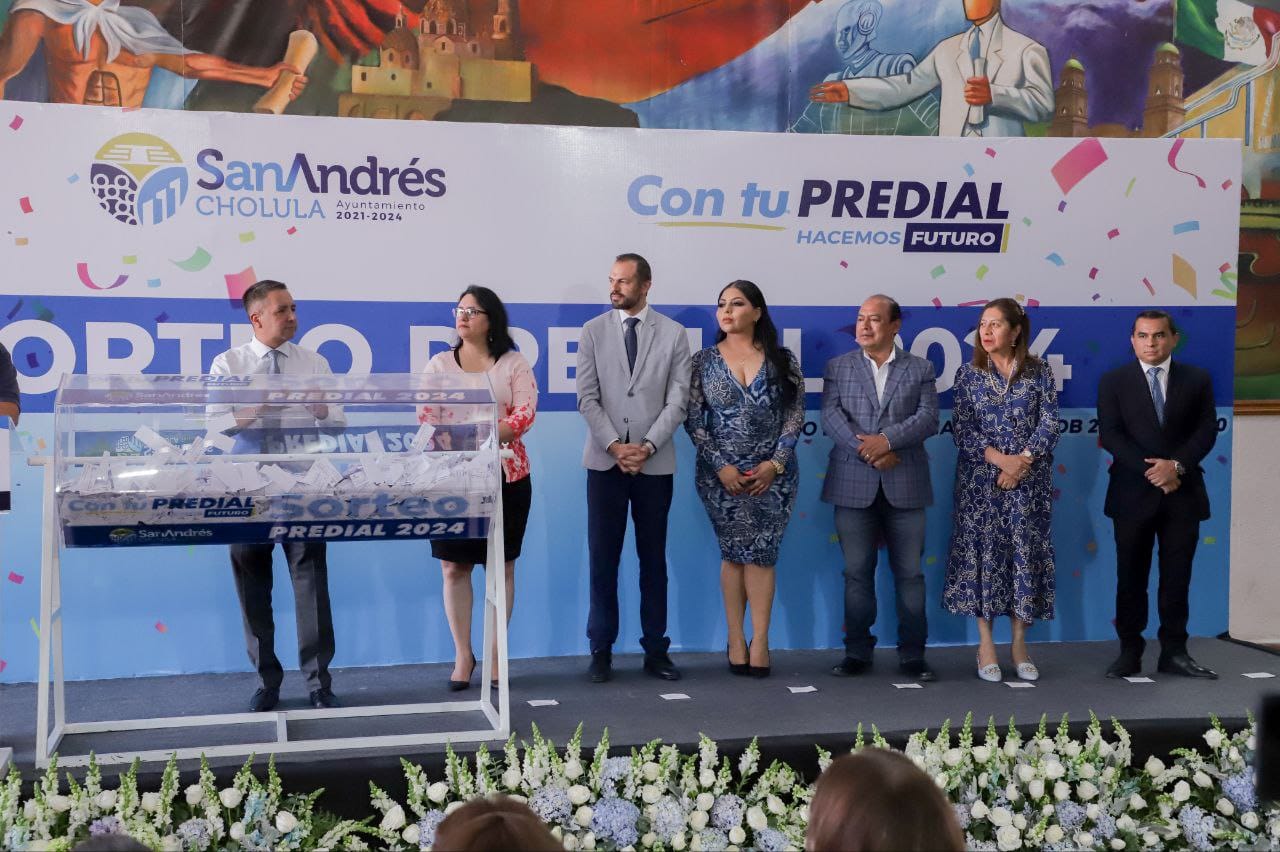 Celebra Ayuntamiento de San Andrés Cholula el Sorteo Predial 2024