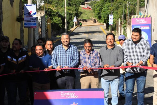 Con nuevas calles, Ayuntamiento de Puebla lleva el buen rumbo y resultados a Zacachimilpa