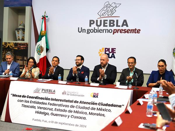 Fortalece gobierno de Puebla atención ciudadana con estados colindantes