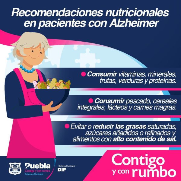 SMDIF PUEBLA RECOMENDA UNA ADECUADA NUTRICIÓN PARA PACIENTES CON ALZHEIMER