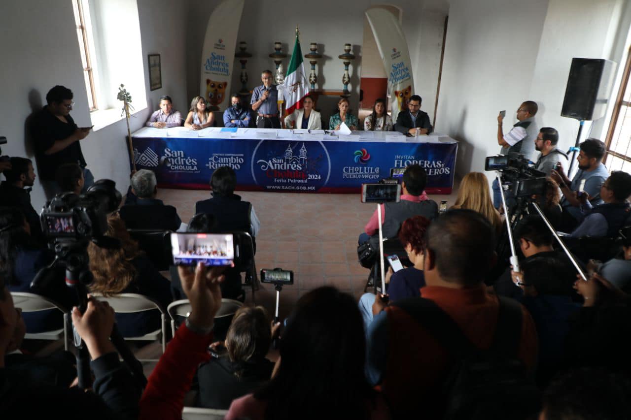 Anuncia Lupita Cuautle Feria Patronal de San Andrés Cholula 2024