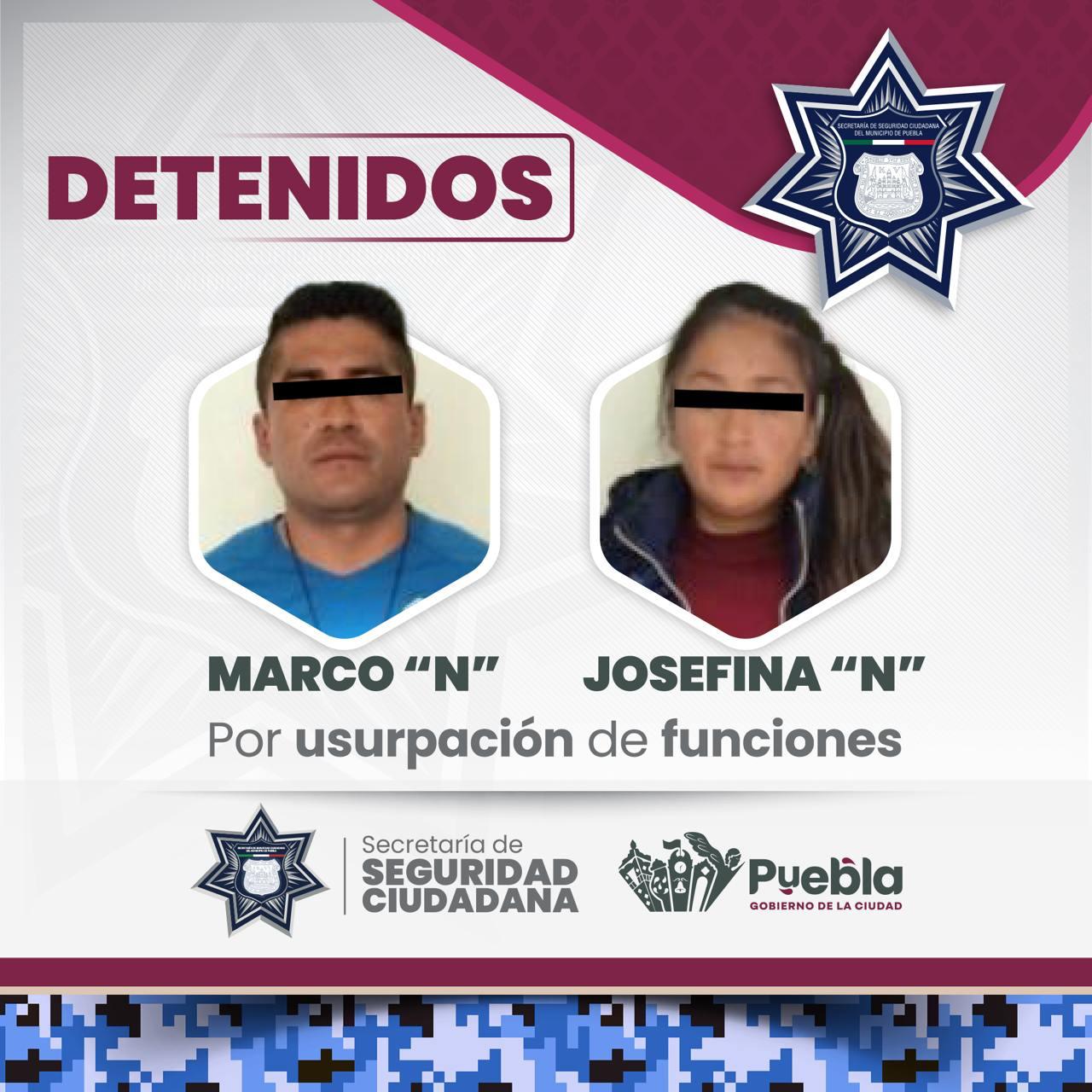 Policía de la Ciudad detuvo a pareja por el delito de usurpación de funciones
