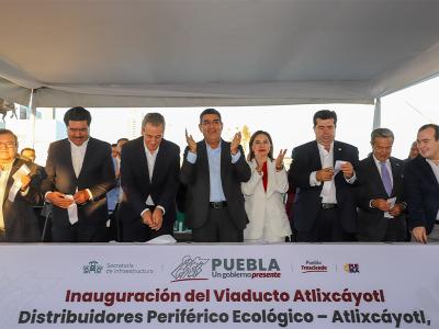 Con entrega de “Viaducto Atlixcáyotl”, gobierno estatal mejora conectividad en zona metropolitana