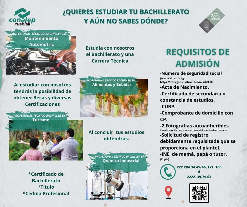 Inicia plantel Puebla II del CONALEP proceso de admisión 2025 – 2026
