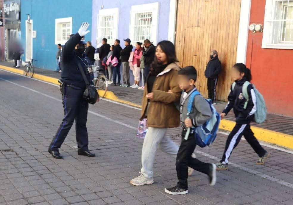 San Pedro Cholula refuerza la seguridad escolar con el Operativo #Escudo