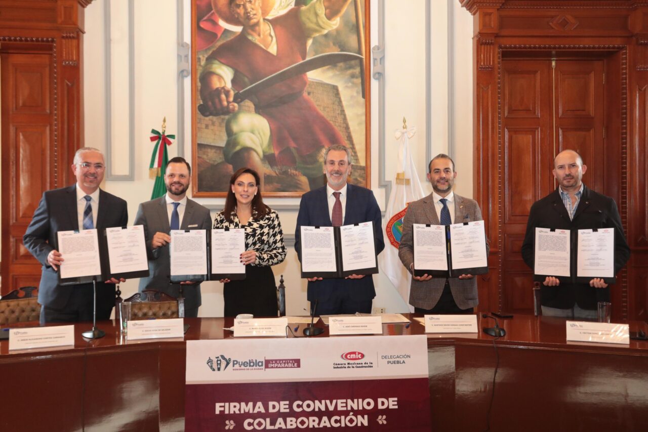 Ayuntamiento de Puebla y CMIC Firman Convenio de Colaboración para Fortalecer el Desarrollo