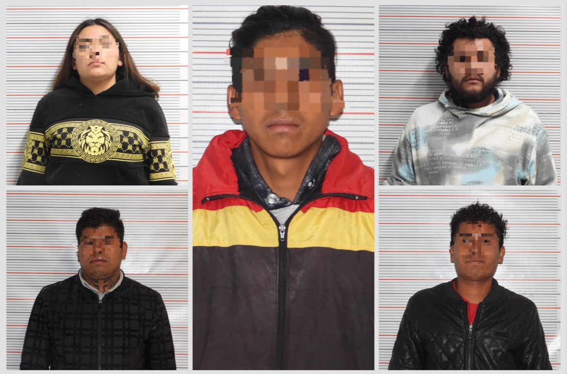 A través de la estrategia de coordinación, asegura la SSC a seis personas en posesión de cinco armas de fuego, dos cargadores y 94 cartuchos útiles