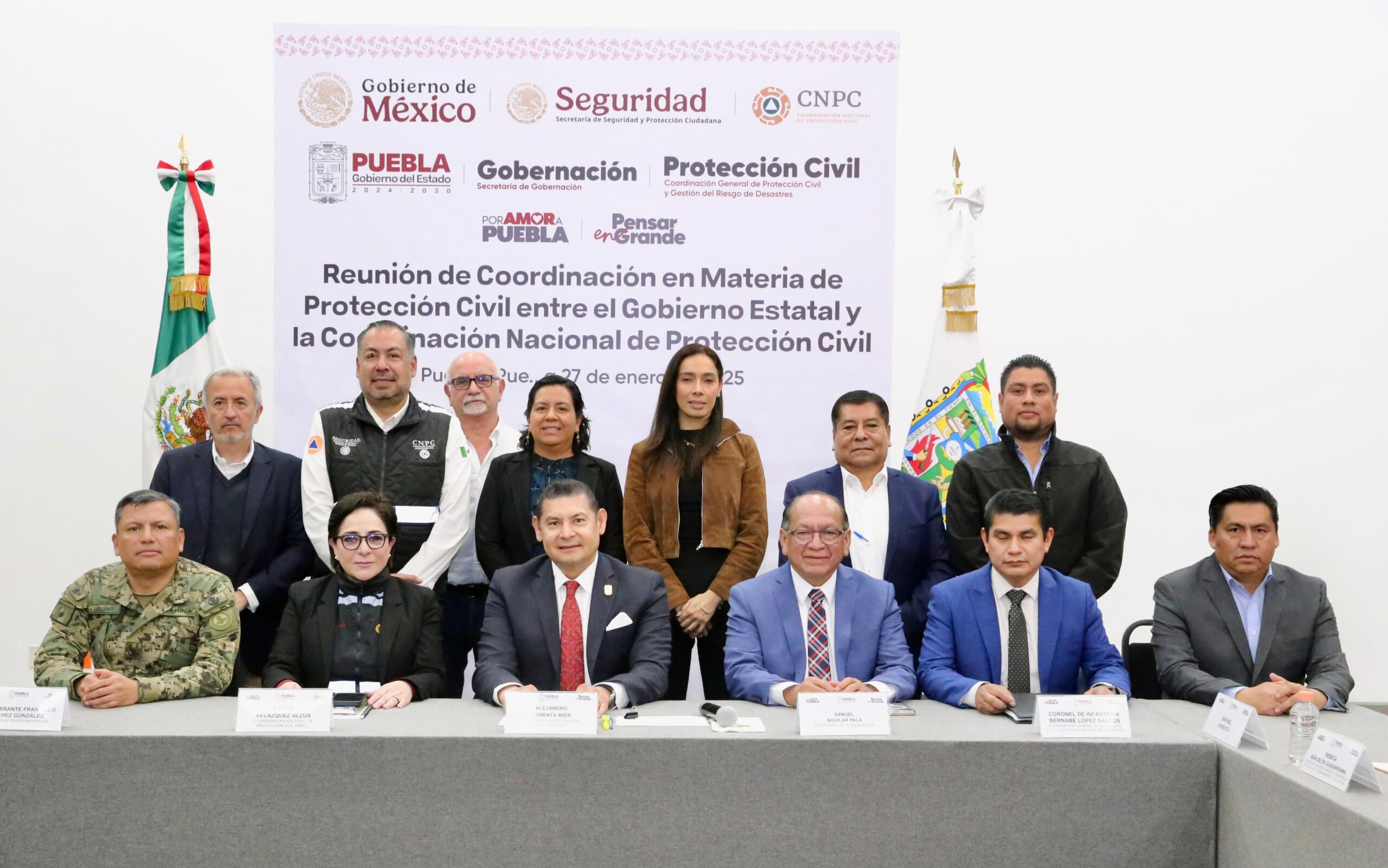 Por la seguridad y protección de las familias, Puebla alineada a la estrategia de Claudia Sheinbaum
