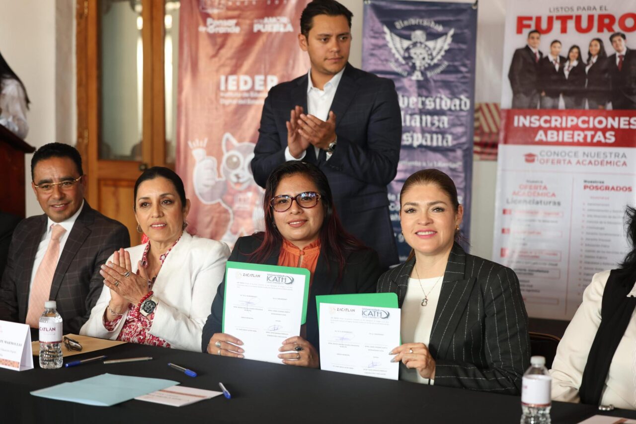 Firma de convenios en Zacatlán impulsa el desarrollo profesional de estudiantes
