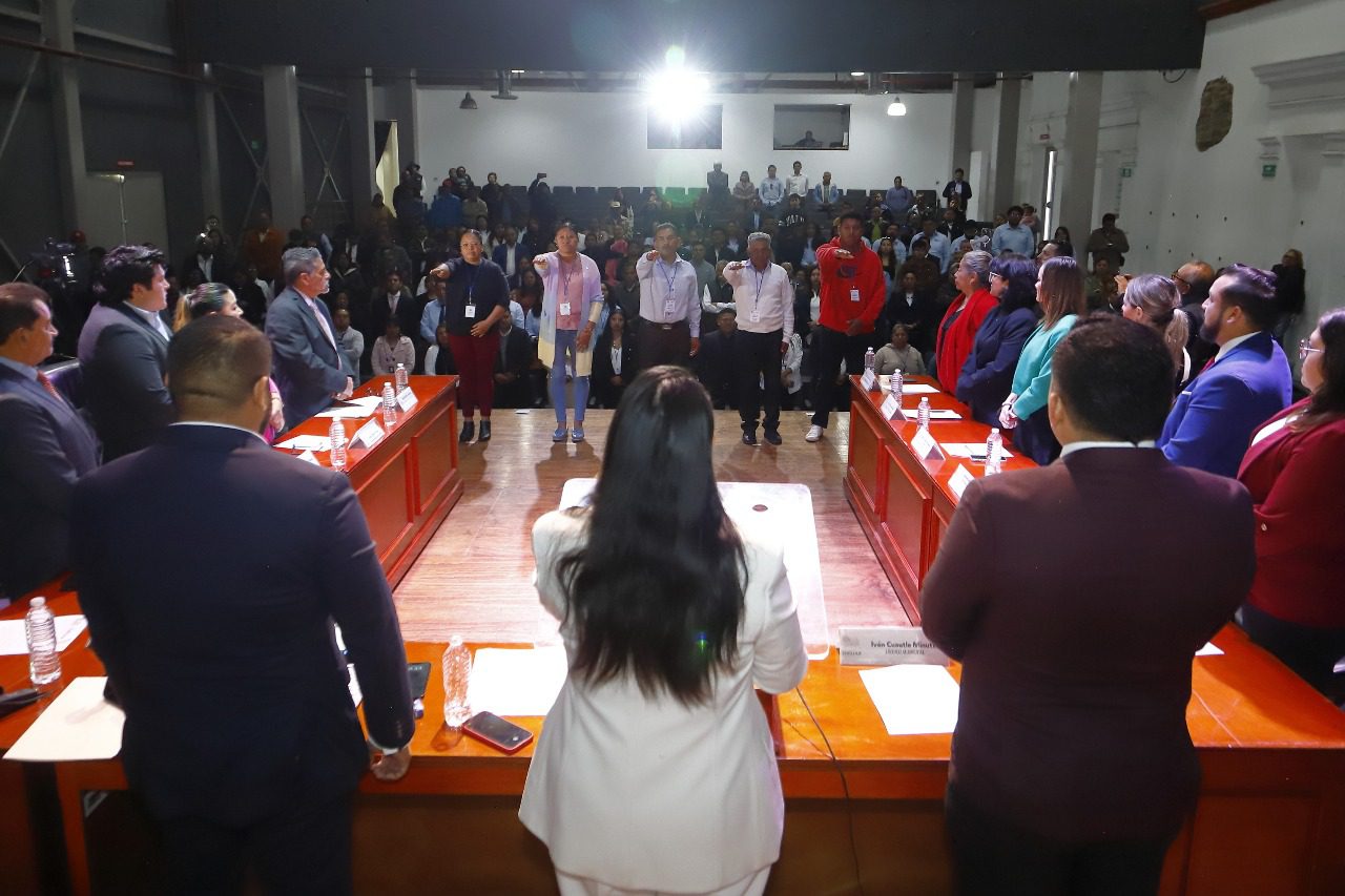 Rinden protesta los presidentes auxiliares para el periodo 2025-2028 en San Pedro Cholula