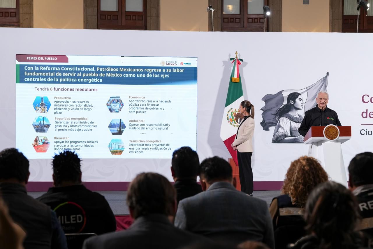 Presidenta Claudia Sheinbaum presenta plan de trabajo 2025-2030 de Pemex para garantizar la soberanía nacional