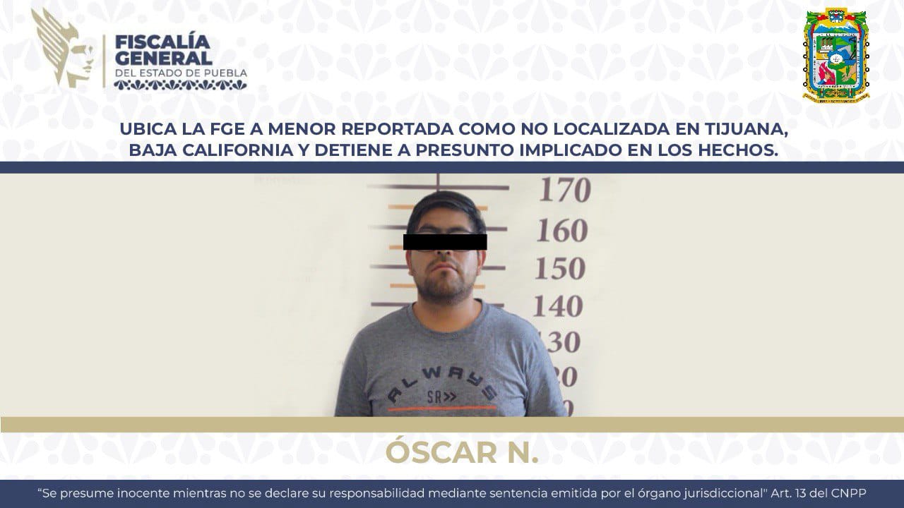 Ubica la FGE a menor reportada como no localizada en Tijuana, Baja California y detiene a presunto implicado en los hechos 
