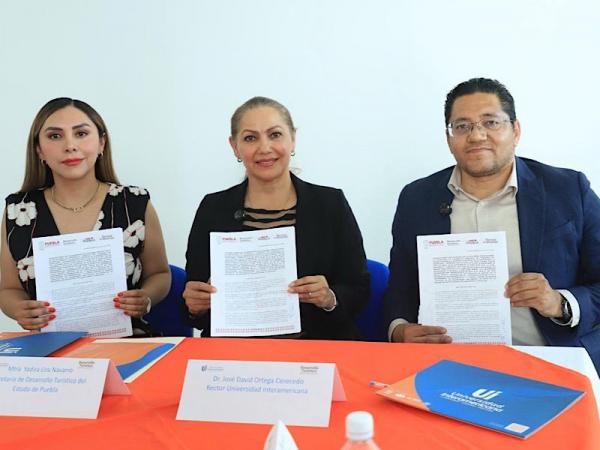 Signan convenio de colaboración Secretaría de Desarrollo Turístico y Universidad Interamericana