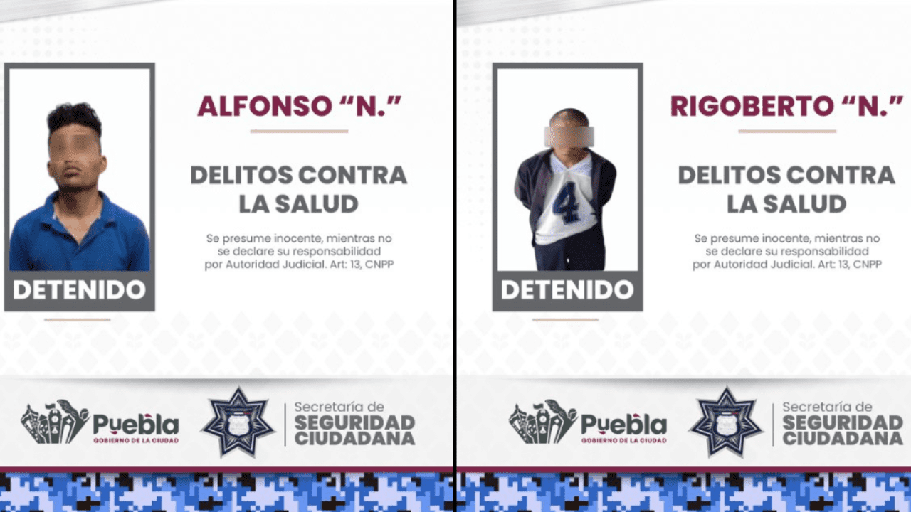 En distintas acciones, Policías de la Ciudad detuvieron a dos hombres en posesión de enervantes