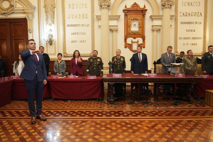 Designa Cabildo de Puebla al coronel Félix Pallares Miranda como titular de la SSC