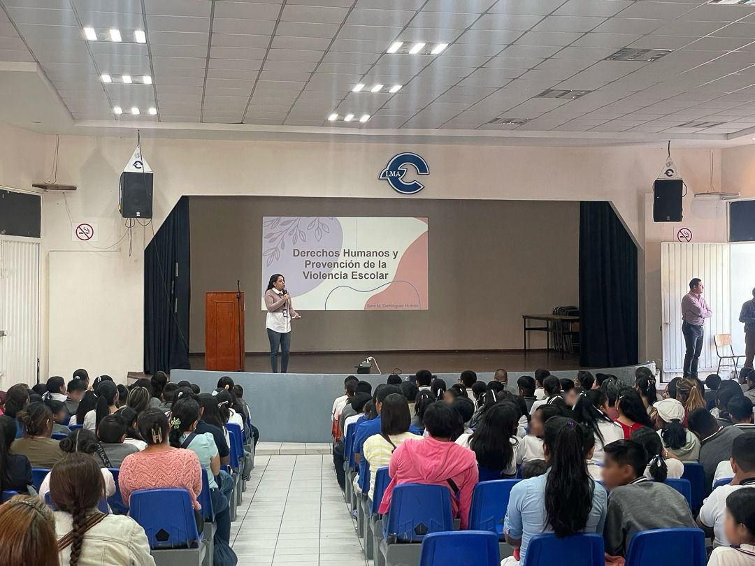 CDH Puebla fortalece la prevención de la violencia escolar en el CELMA