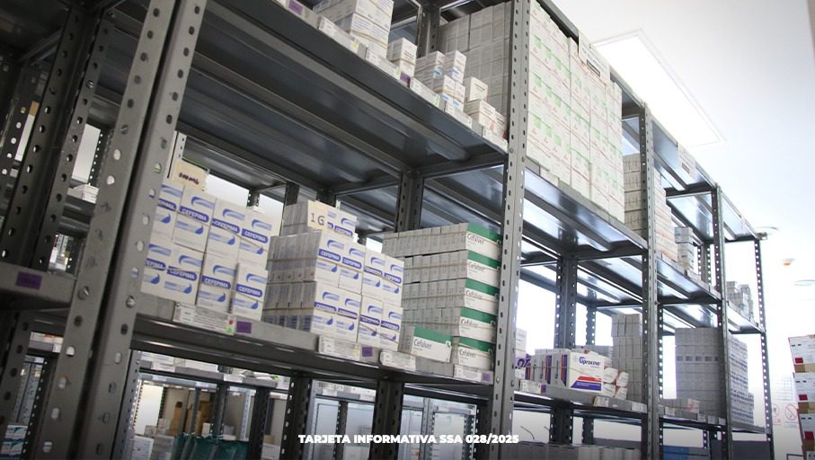 Reporta Salud avance importante en el abasto de medicamentos e insumos médicos
