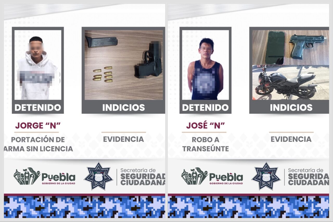 La SSC asegura a dos hombres en distintas intervenciones, como resultado de la implementación de despliegues territoriales