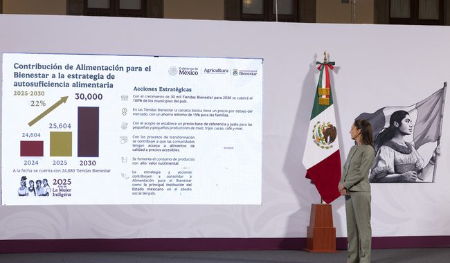 Presidenta presenta plan para garantizar la soberanía y la autosuficiencia alimentaria con una inversión de cerca de 54 mil mdp este año