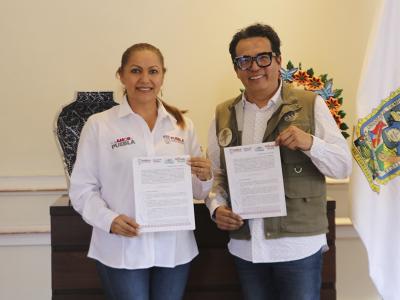 Secretaría de Desarrollo Turístico firma convenio marco con Africam Safari y Arboterra