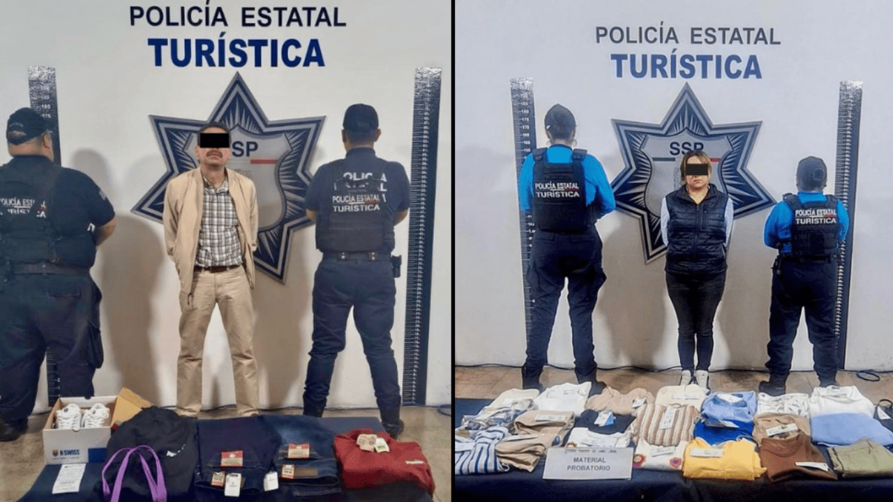 Captura Policía Estatal a dos personas por presunto robo a comercio