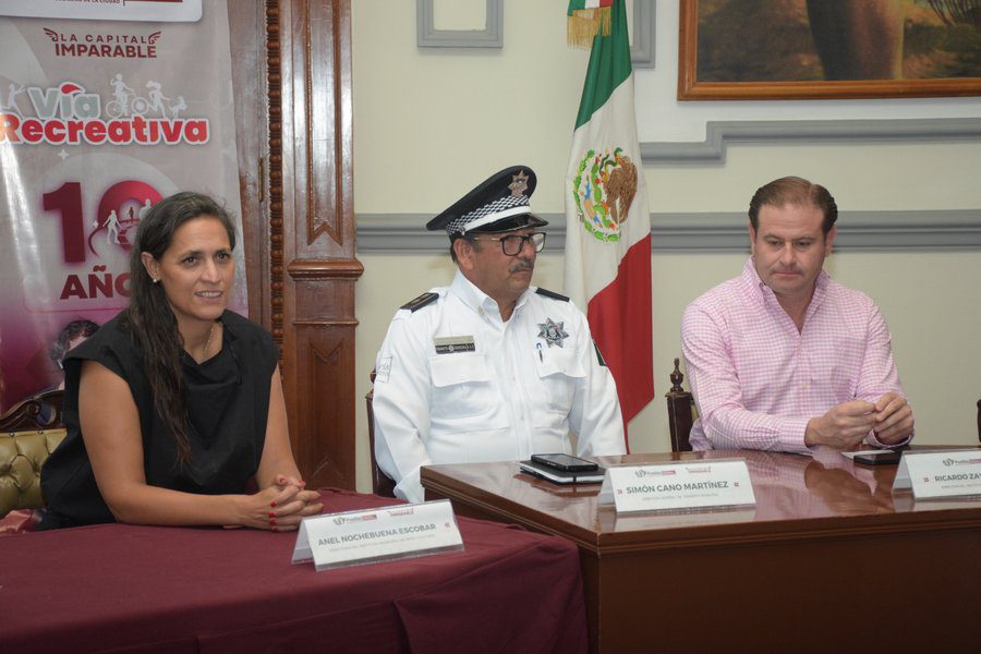 Presenta Gobierno de la Ciudad actividades en conmemoración al 10mo. Aniversario de la Vía Recreativa