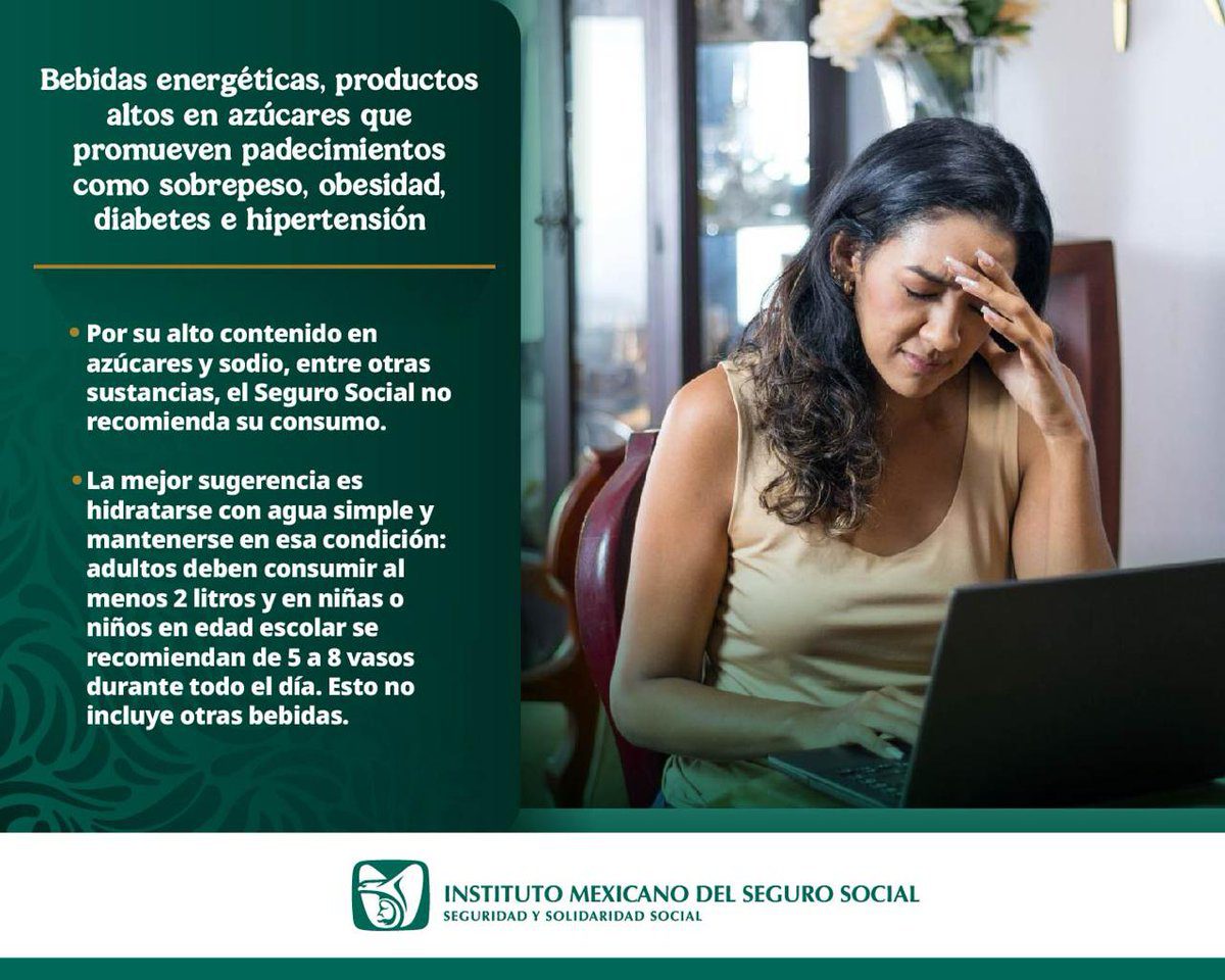 Bebidas energéticas, productos altos en azúcares que promueven padecimientos como sobrepeso, obesidad, diabetes e hipertensión