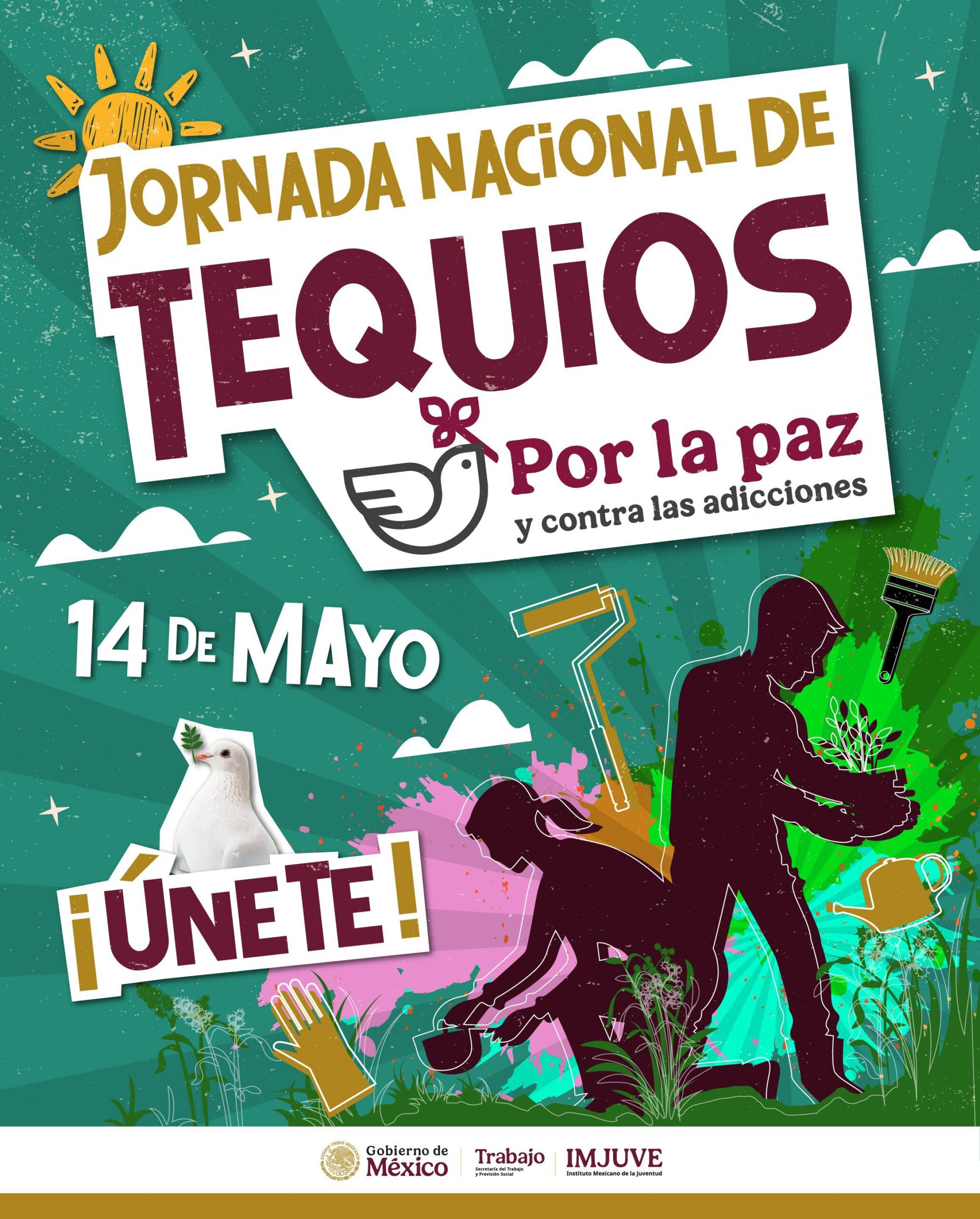 El IMJUVE convoca a la Jornada Nacional de Tequios por la Paz y contra las Adicciones