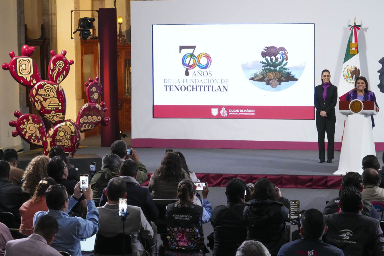 Presidenta y Jefa de Gobierno, presentan celebración “México Tenochtitlan, Siete Siglos de legado de grandeza”; será todo el mes de julio