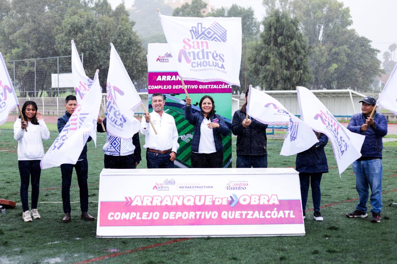 Comienza Lupita Cuautle modernización de espacios públicos con la rehabilitación del Complejo Deportivo Quetzalcóatl