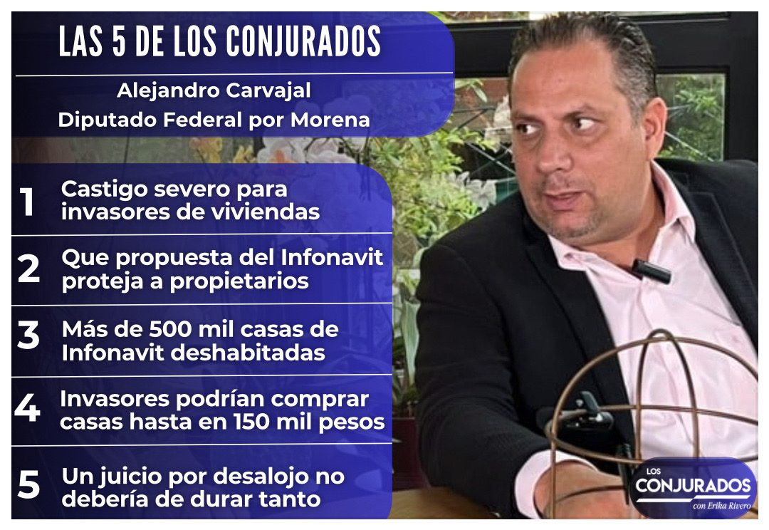 Las 5 de Los Conjurados con Alejandro Carvajal: Invasión de viviendas, juicios lentos y la urgencia de reformar el sistema