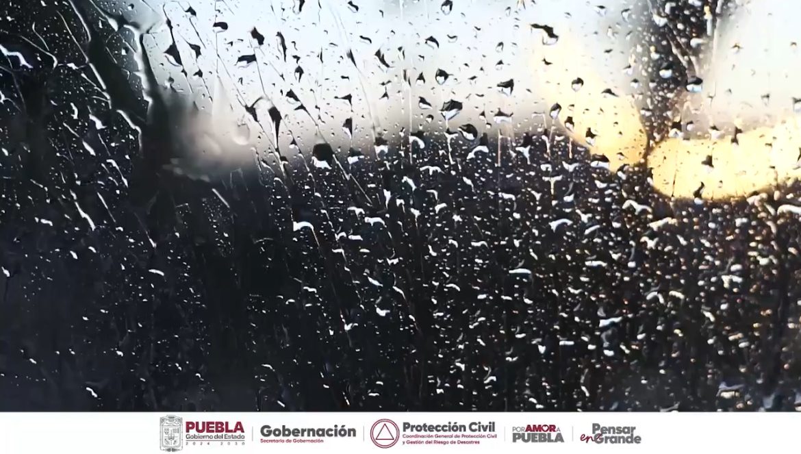 Lluvias se registran en 60 municipios poblanos; Protección Civil mantiene monitoreo