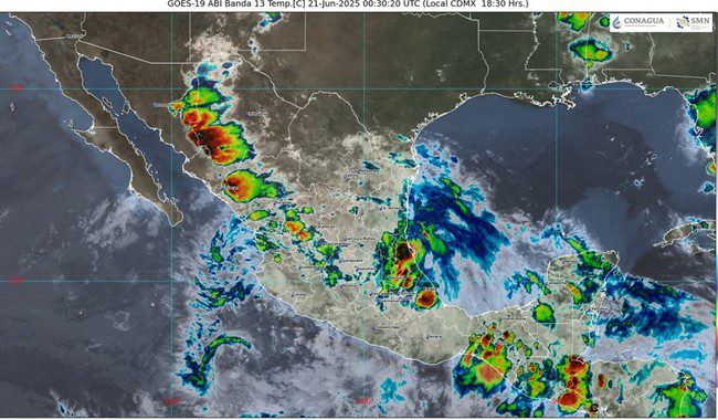 Se mantendrá el temporal de lluvias en gran parte de México