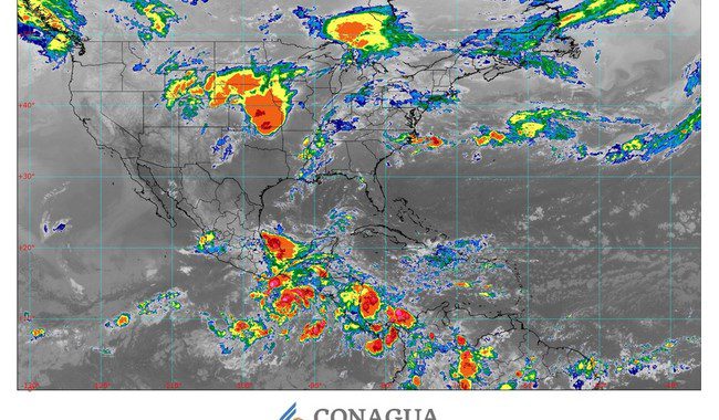 Para este día se pronostican lluvias de fuertes a intensas en 16 estados de México