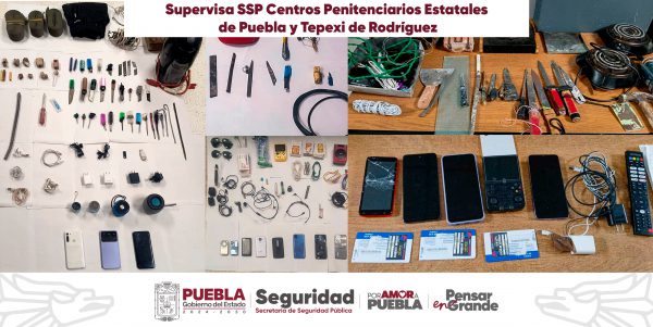 Supervisa SSP Centros Penitenciarios Estatales de Puebla y Tepexi de Rodríguez