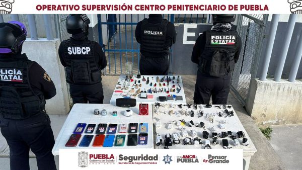 Con operativos de seguridad, inhibe SSP extorsiones desde el centro penitenciario de Puebla