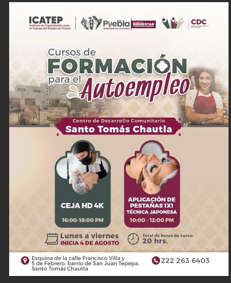 Anuncia Gobierno de la Ciudad apertura de inscripciones para cursos gratuitos de capacitación en agosto