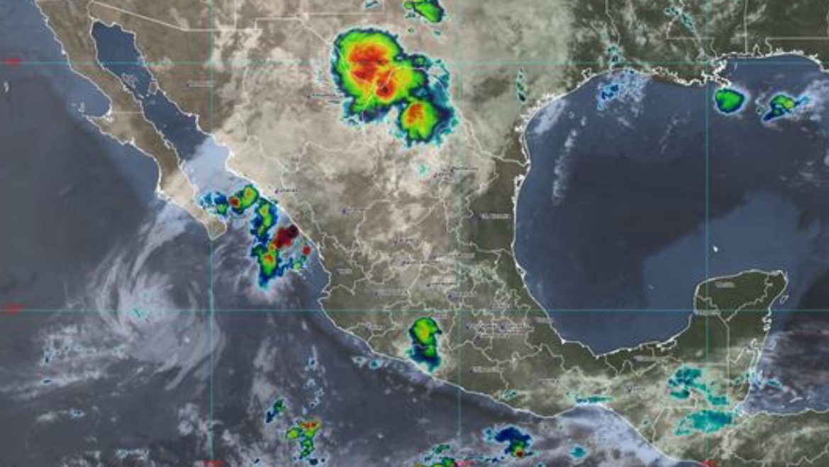Se pronostican lluvias muy fuertes en regiones de Chihuahua, Coahuila, Durango, Zacatecas, Aguascalientes, Jalisco y Nayarit