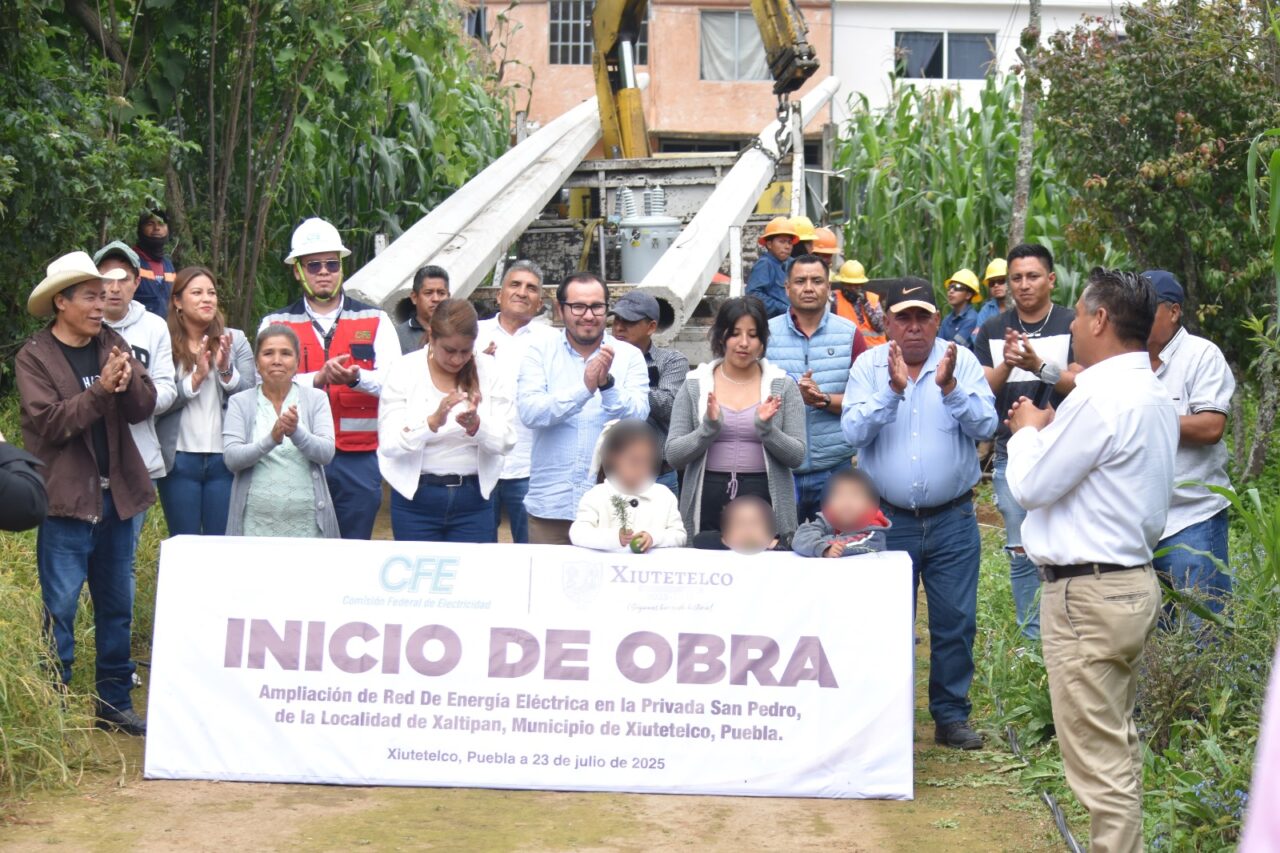 Baltazar Narciso electrifica el desarrollo en Xiutetelco: inicia obra de ampliación de red en Xaltipan