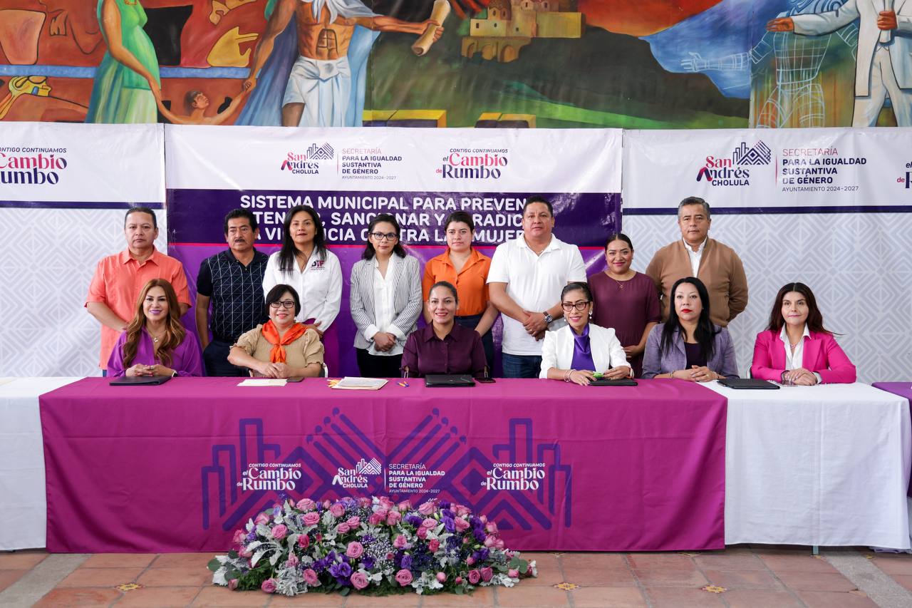 Fortalece San Andrés Cholula acciones coordinadas en favor de las mujeres