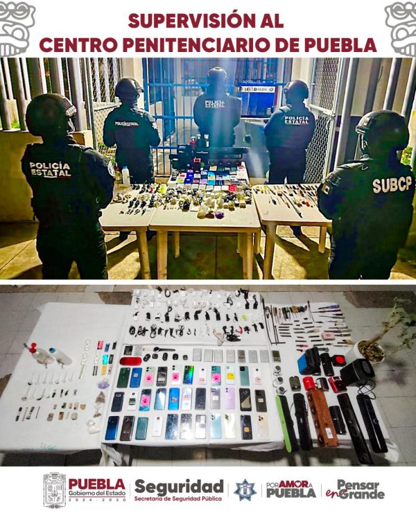 Continúa SSP con operativos de supervisión en el Centro Penitenciario de Puebla