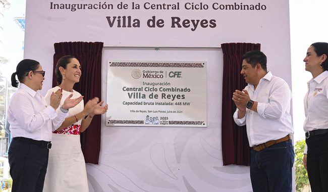 “El desarrollo energético de la nación descansa en CFE”: Presidenta Claudia Sheinbaum inaugura Central Ciclo Combinado en San Luis Potosí