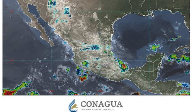 Se pronostican lluvias intensas para regiones de Veracruz y Oaxaca, y muy fuertes para otras 12 entidades de México